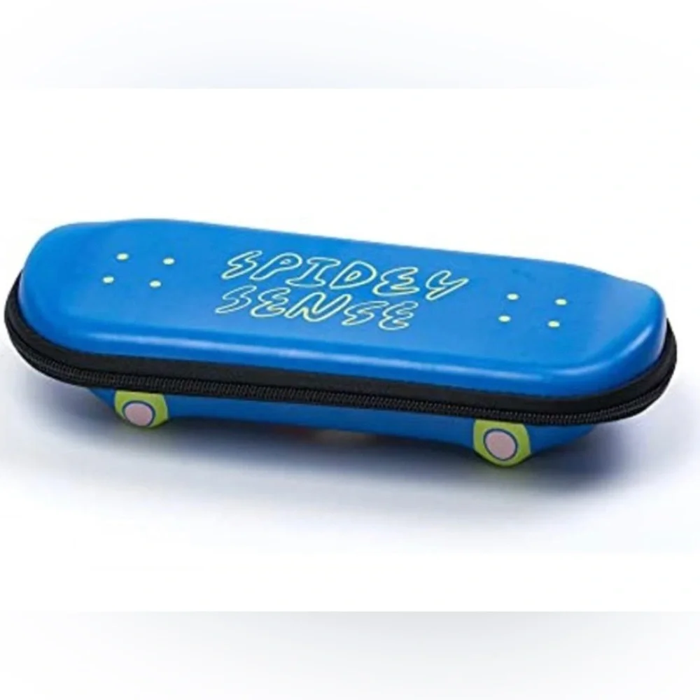 Marvel Spiderman skateboard pencil case Blue new Yoobi